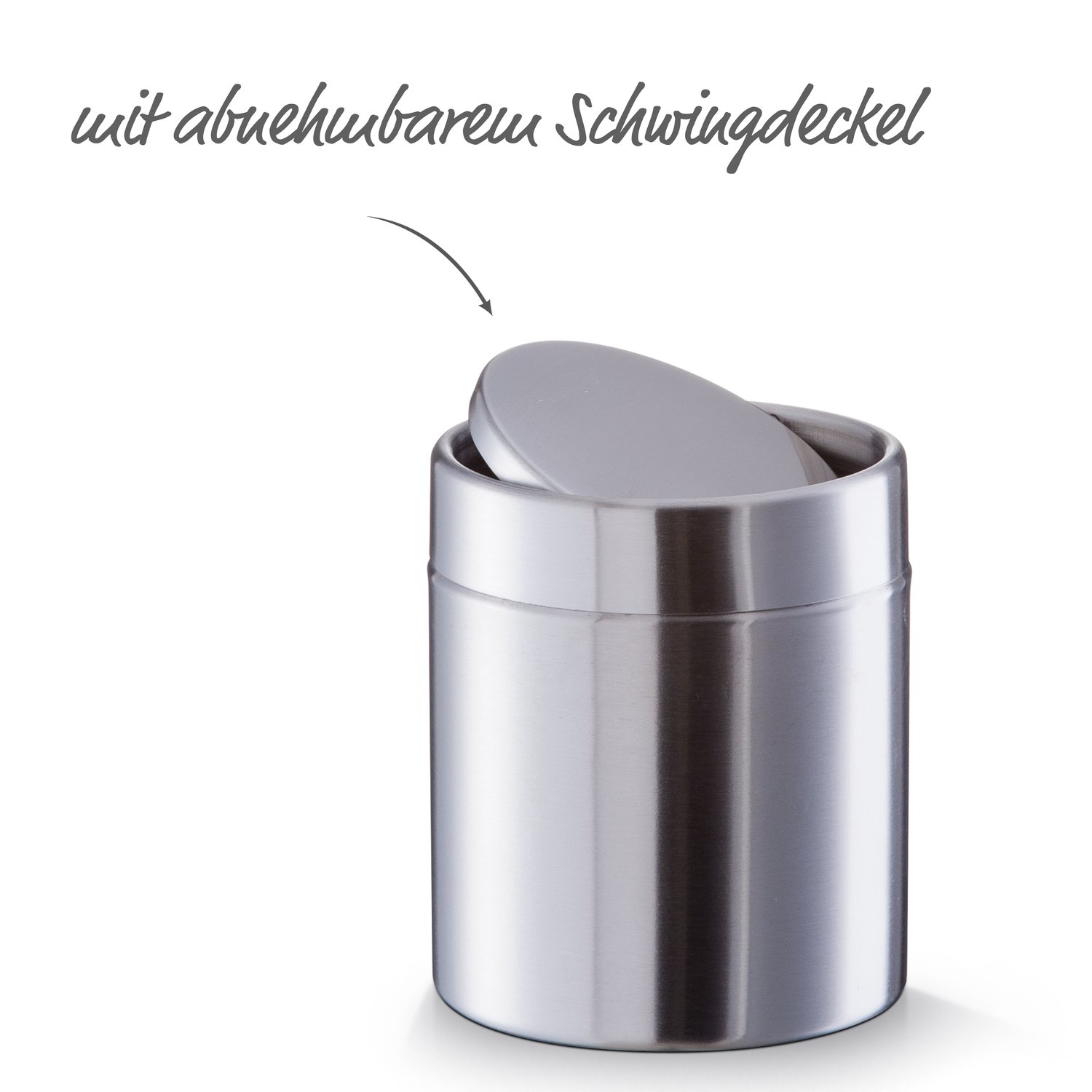 zeller-present-office-tischabfalleimer-edelstahl image 3