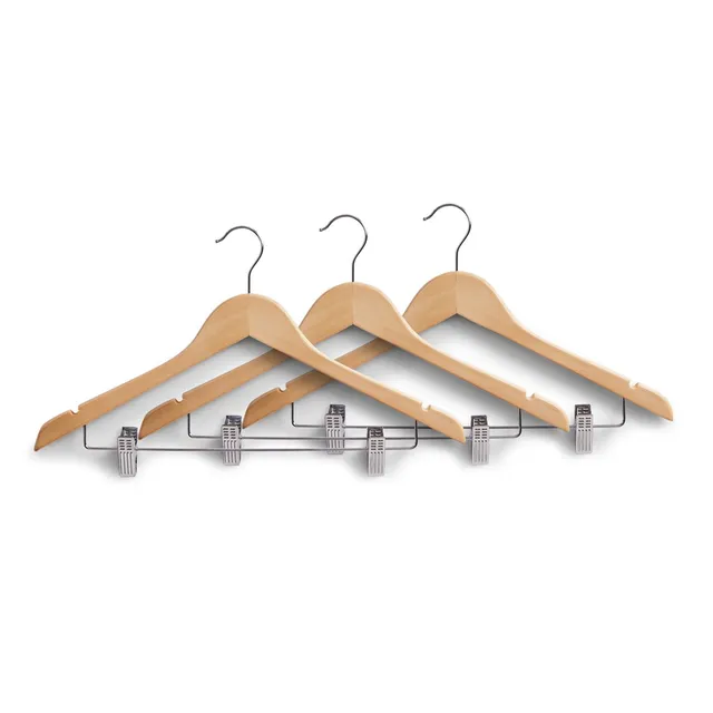 zeller-present-home-living-kleiderb-gel-set-mit-clips-3-tlg-holz image 1