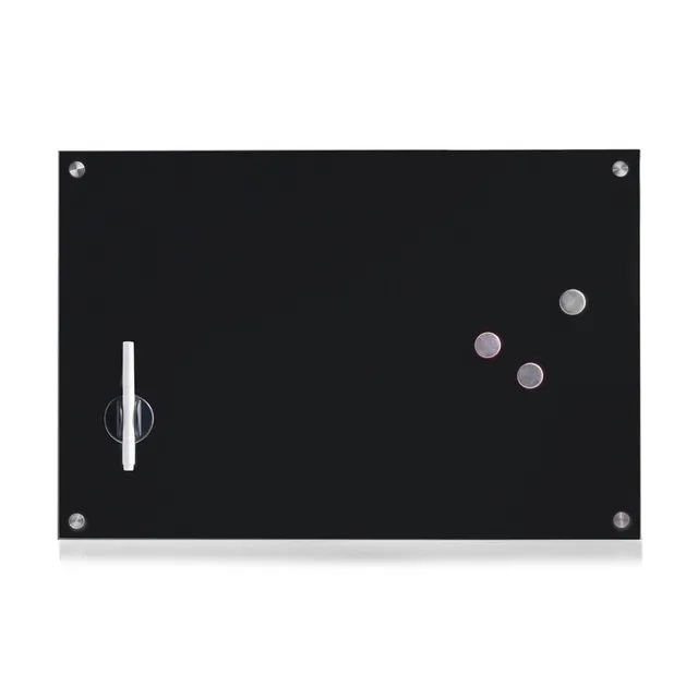 zeller-present-memoboard-glas-schwarz-beschreibbar image 1