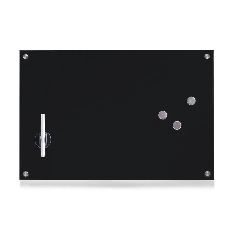 zeller-present-memoboard-glas-schwarz-beschreibbar image 1