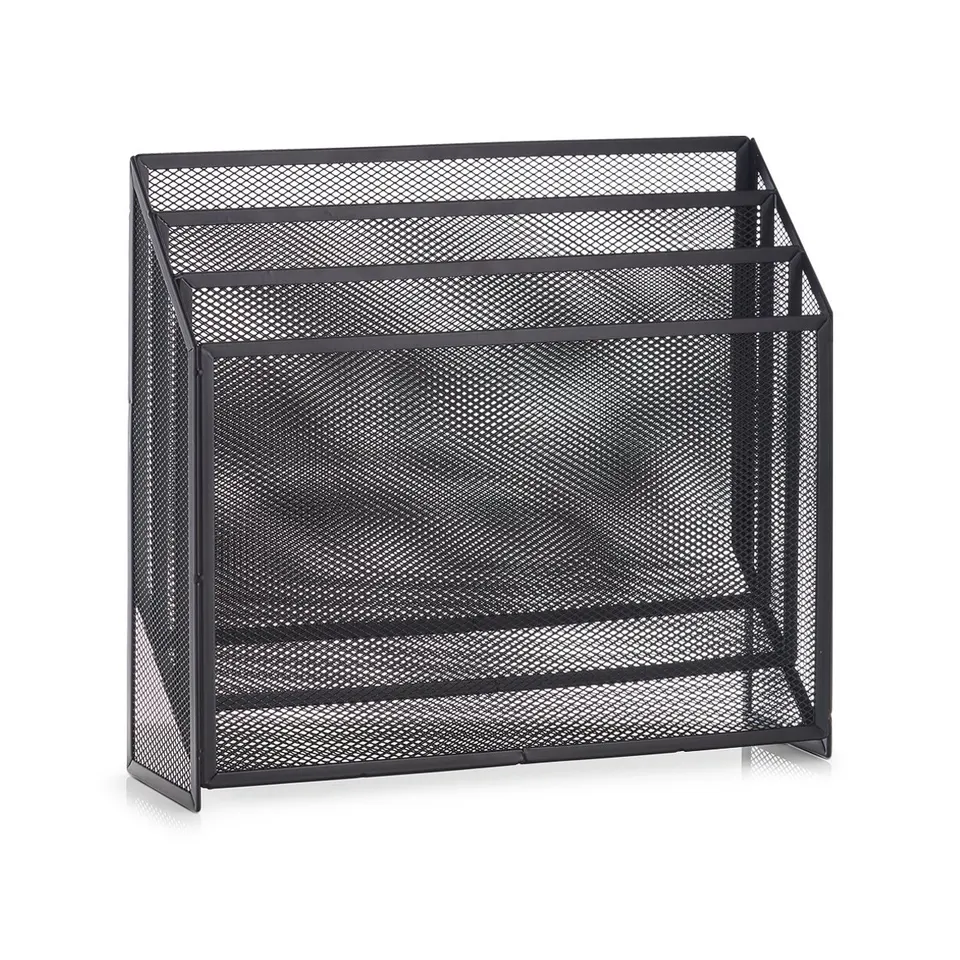 zeller-present-home-living-zeitungsst-nder-mesh-anthrazit image 1