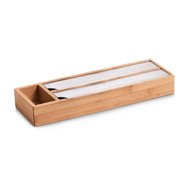 zeller-present-home-living-folienbox-bambus-edelstahl-abrei-kante image 1