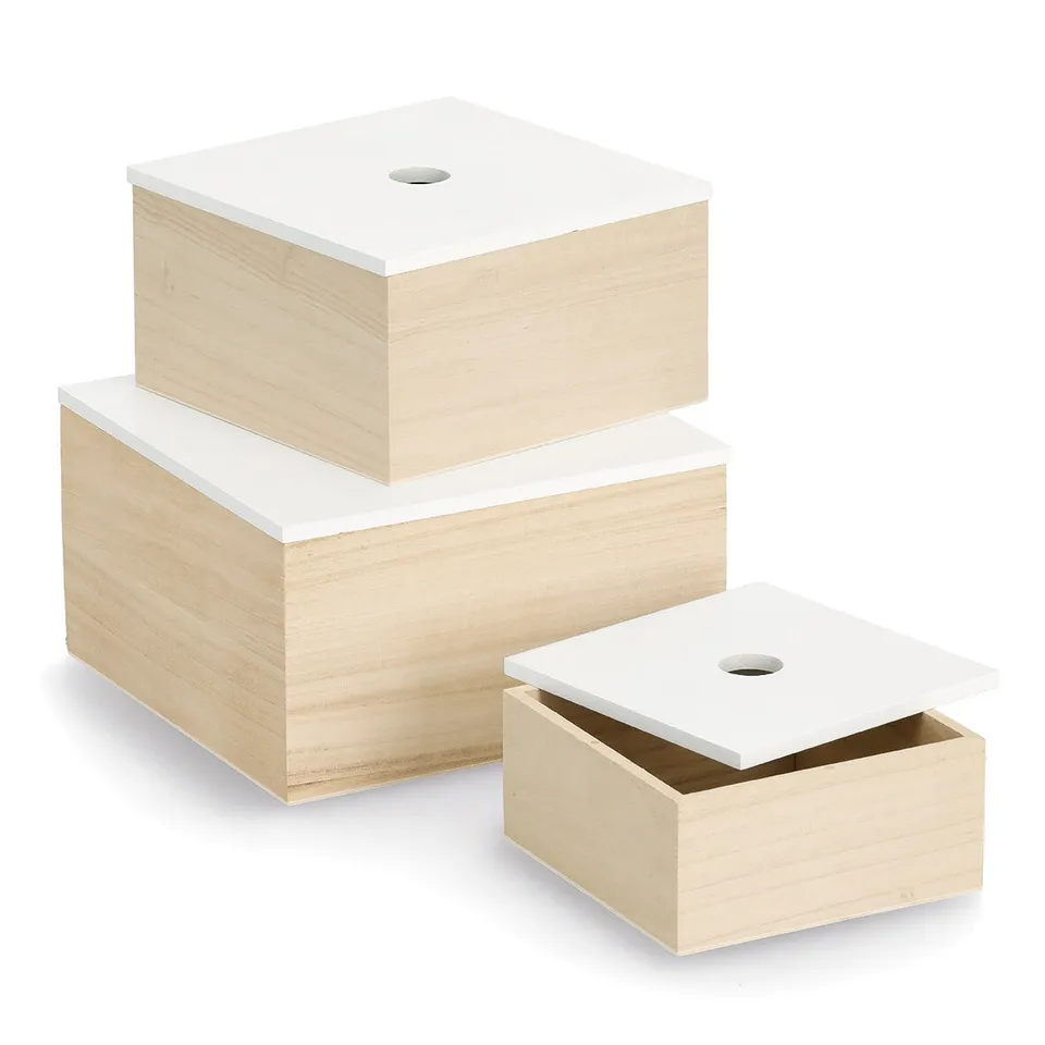 zeller-present-home-living-aufbewahrungsboxen-set-3-tlg-holz-wei-mit-deckel image 1