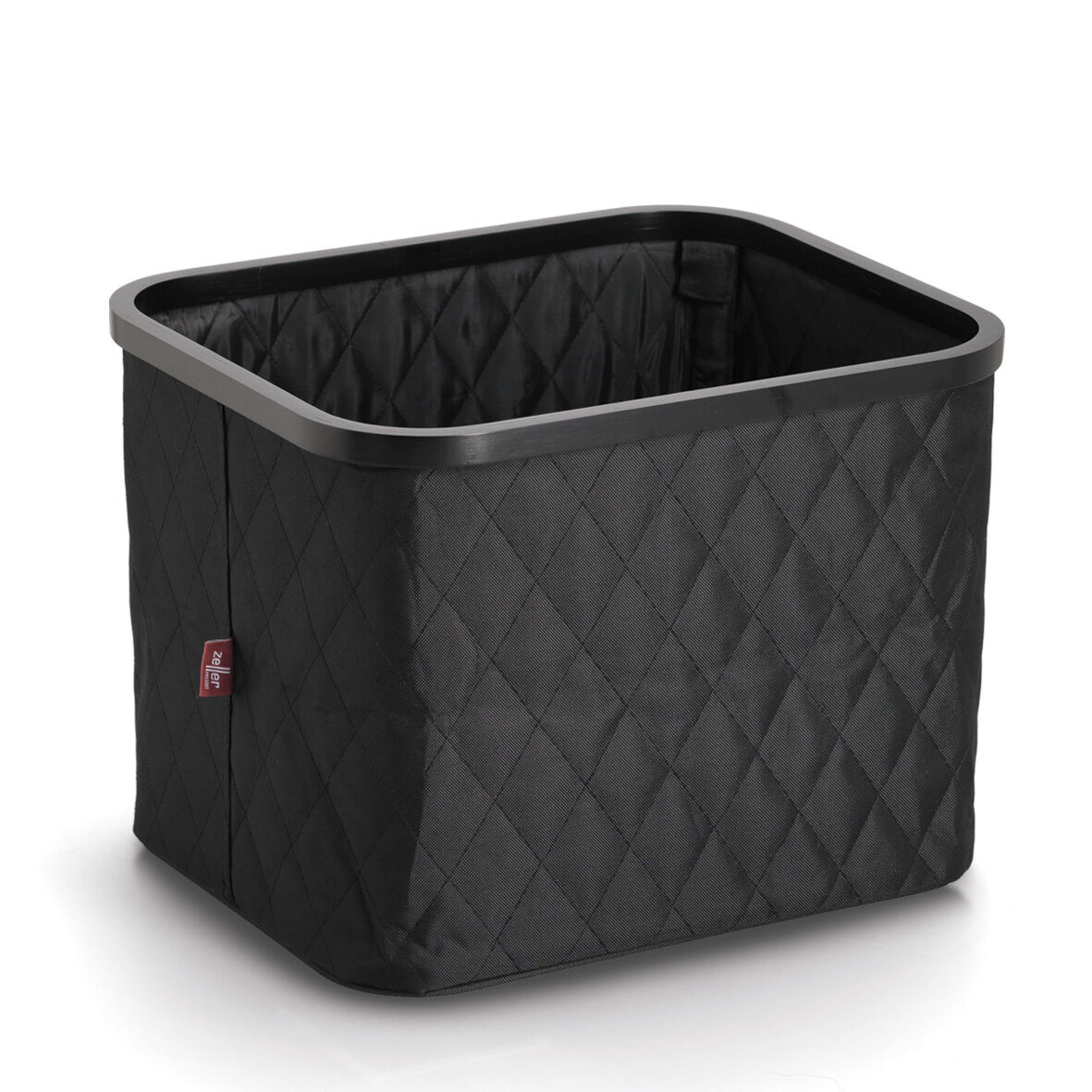 zeller-present-home-aufbewahrungskorb-schwarz-faltbar-bambus image 1
