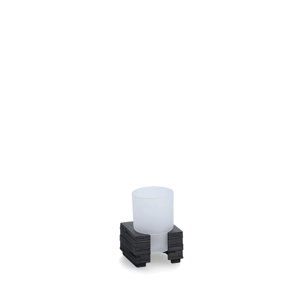 zeller-bad-zahnputzbecher-schiefer-polyresin-schwarz image 1