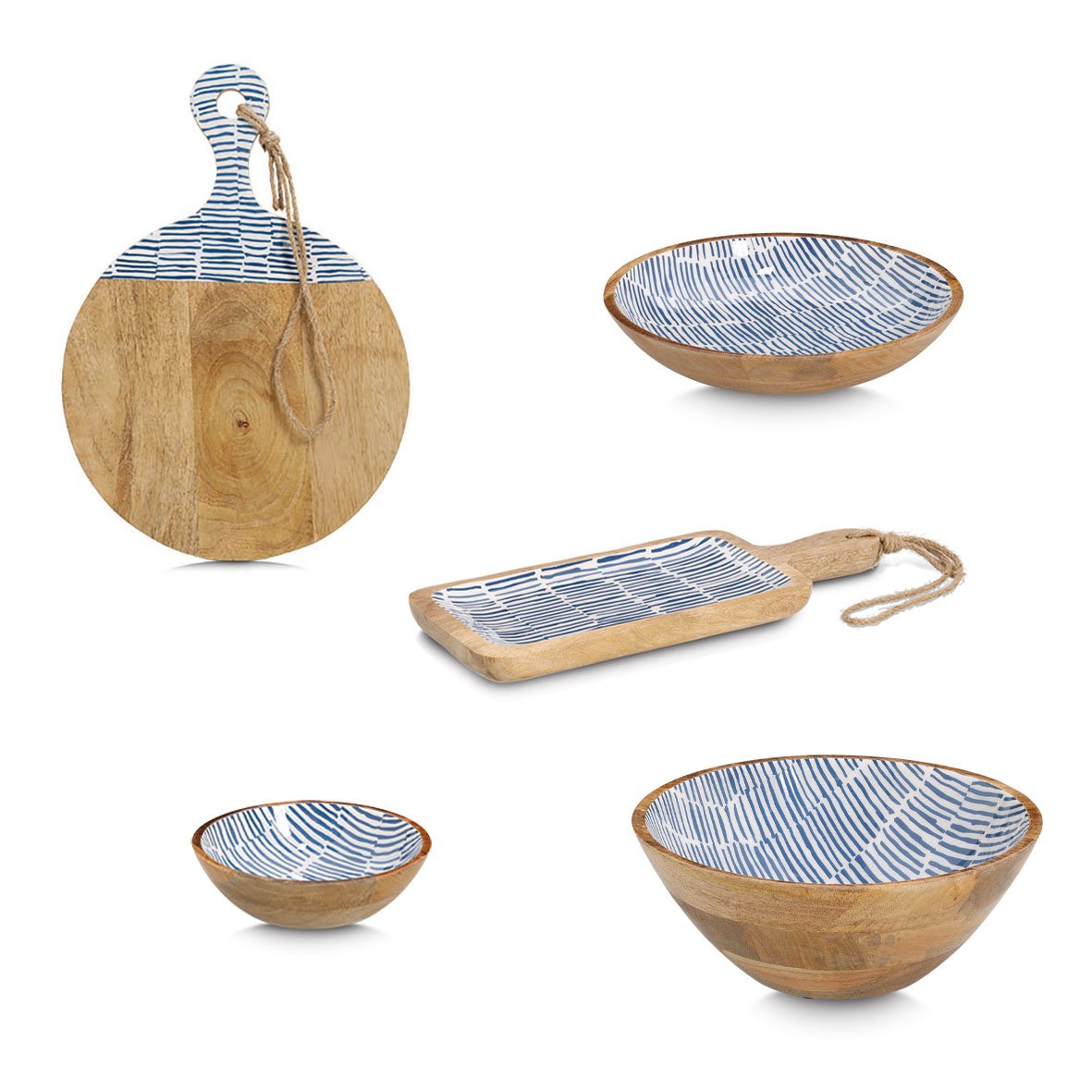 zeller-present-k-che-schale-mangoholz-blau-obstschale image 4